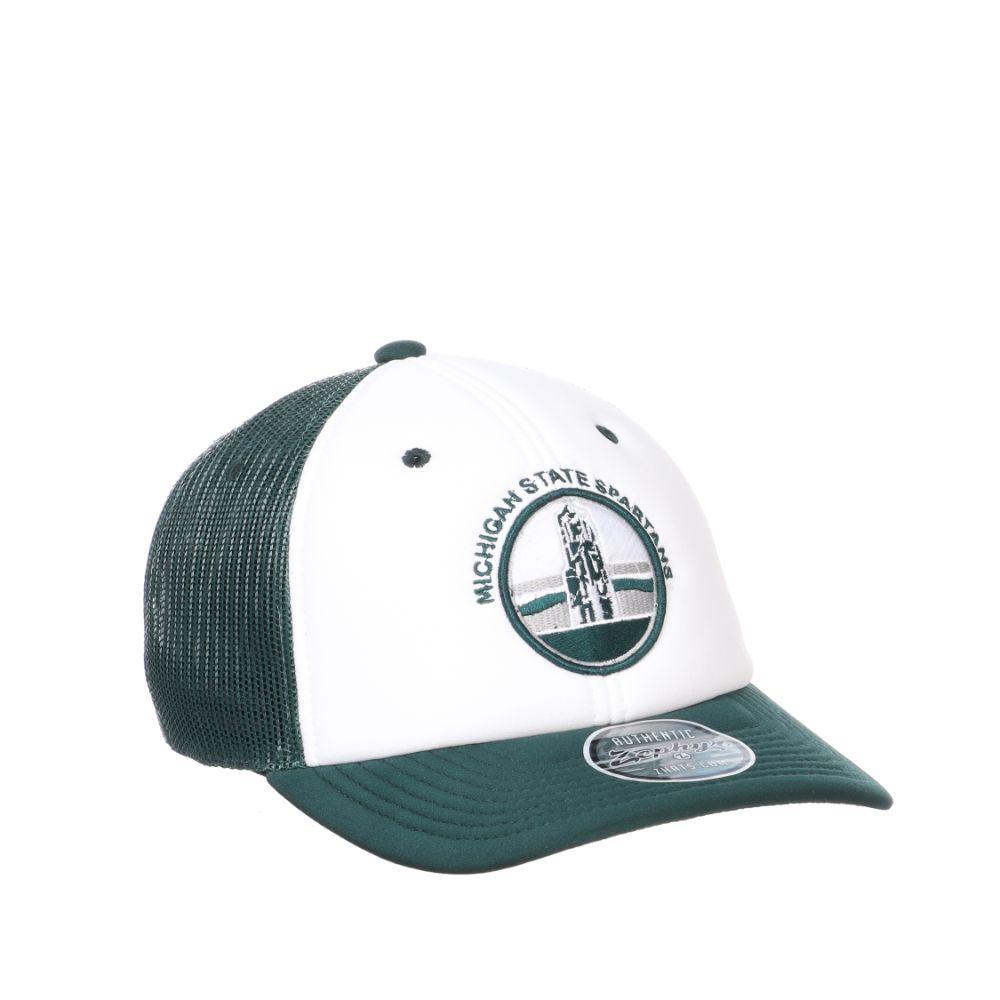 Spartans | Michigan State Zephyr Circle Emblem Foam Trucker Hat